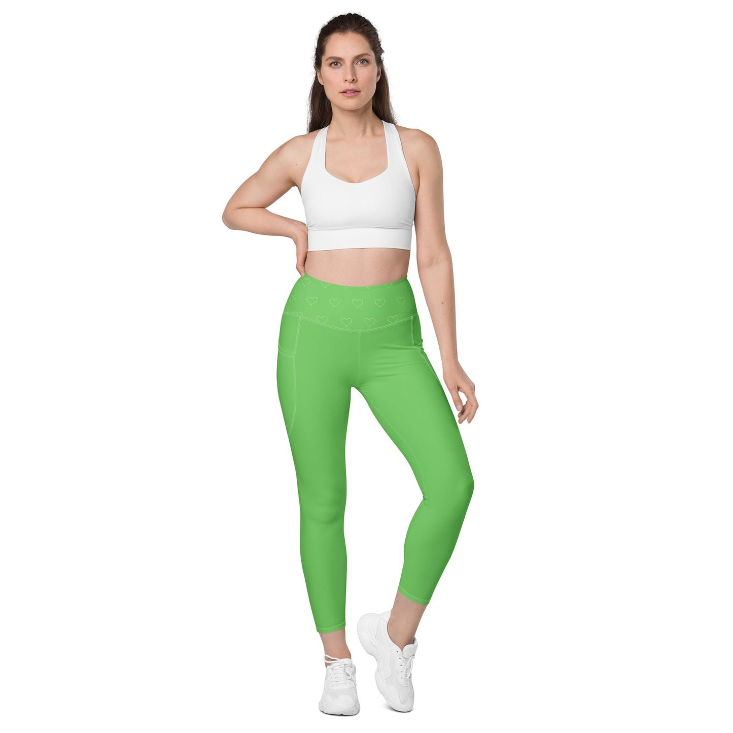 Green Leggings with pockets