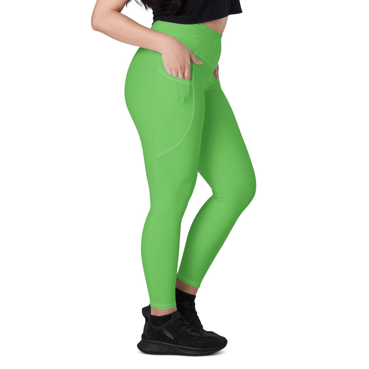 Green Leggings with pockets
