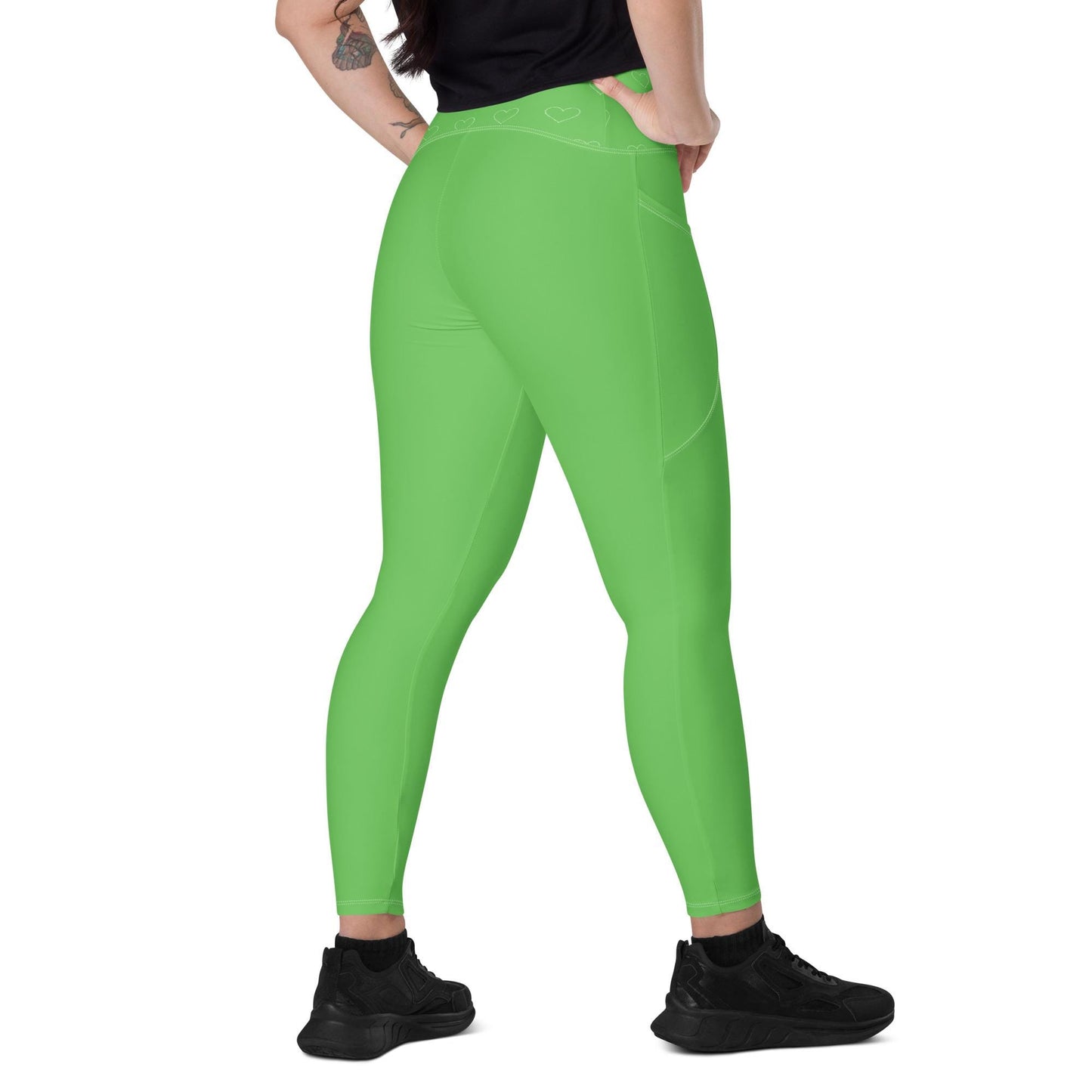 Green Leggings with pockets