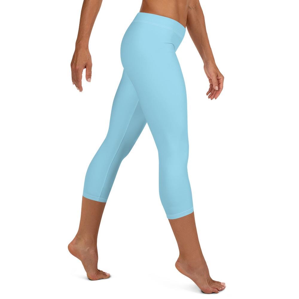 Powder Blue Capri Leggings