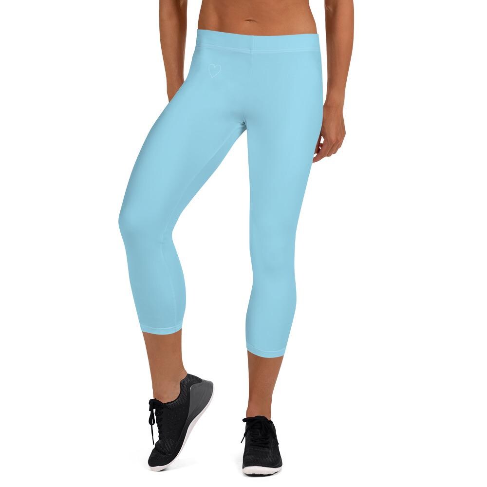 Powder Blue Capri Leggings