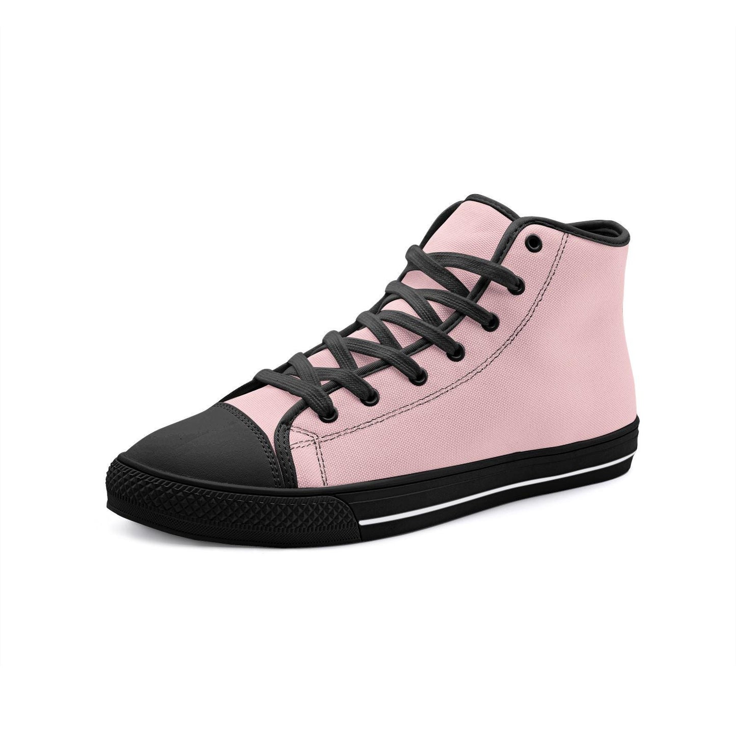 Peach Unisex High Top Canvas Shoes