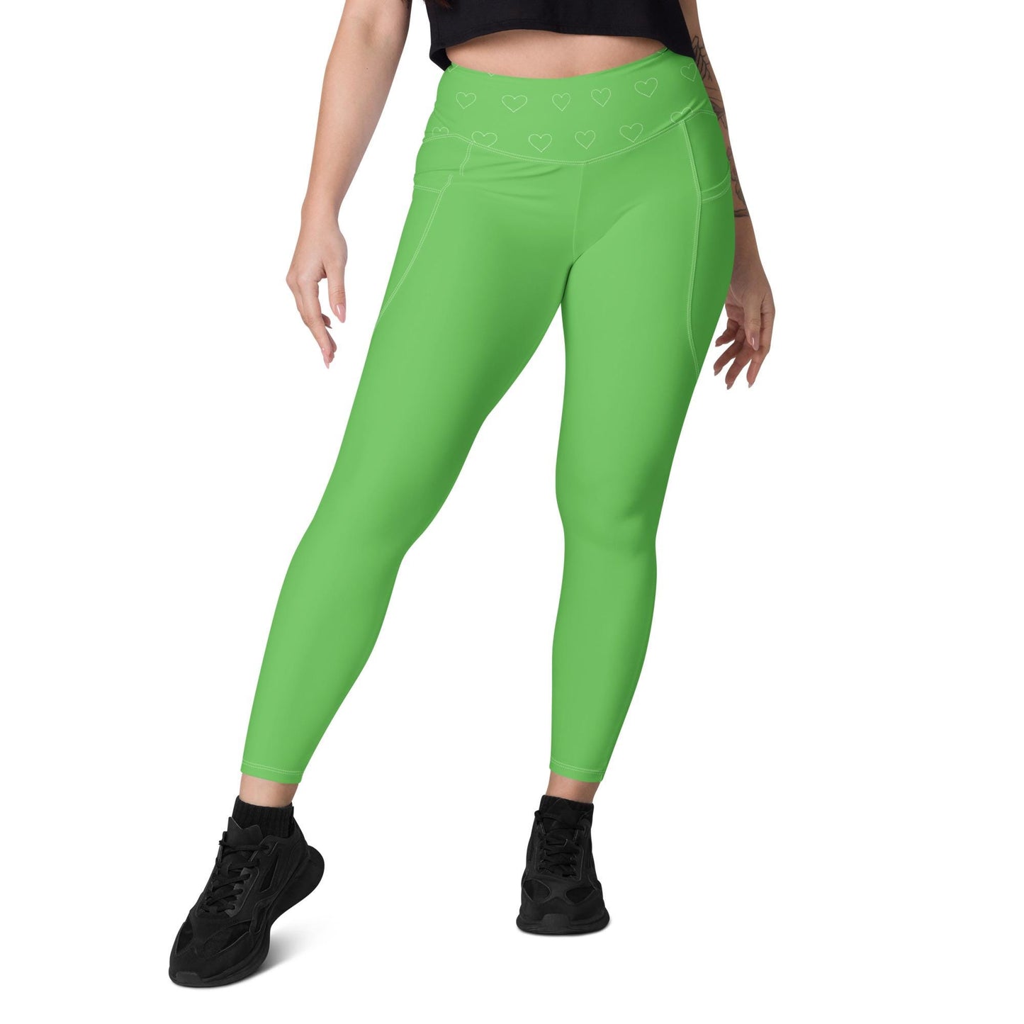 Green Leggings with pockets