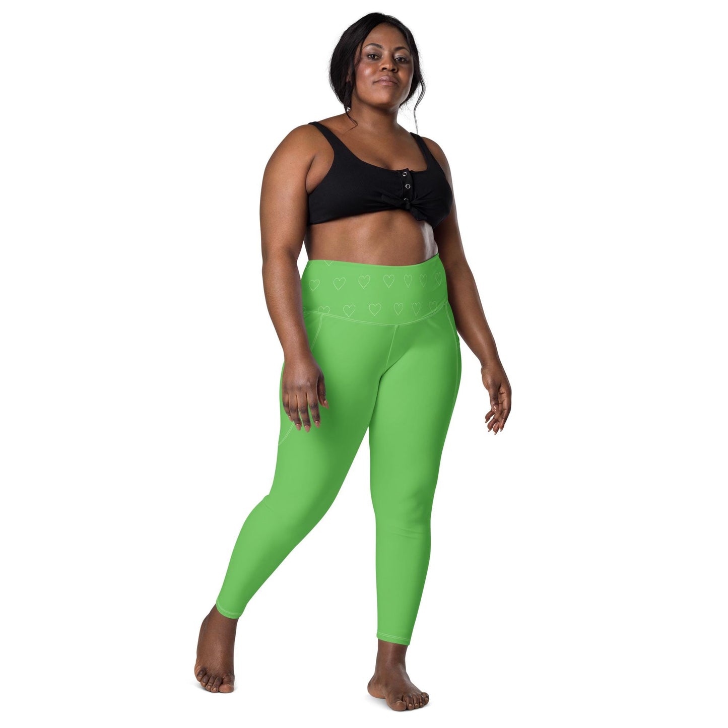 Green Leggings with pockets