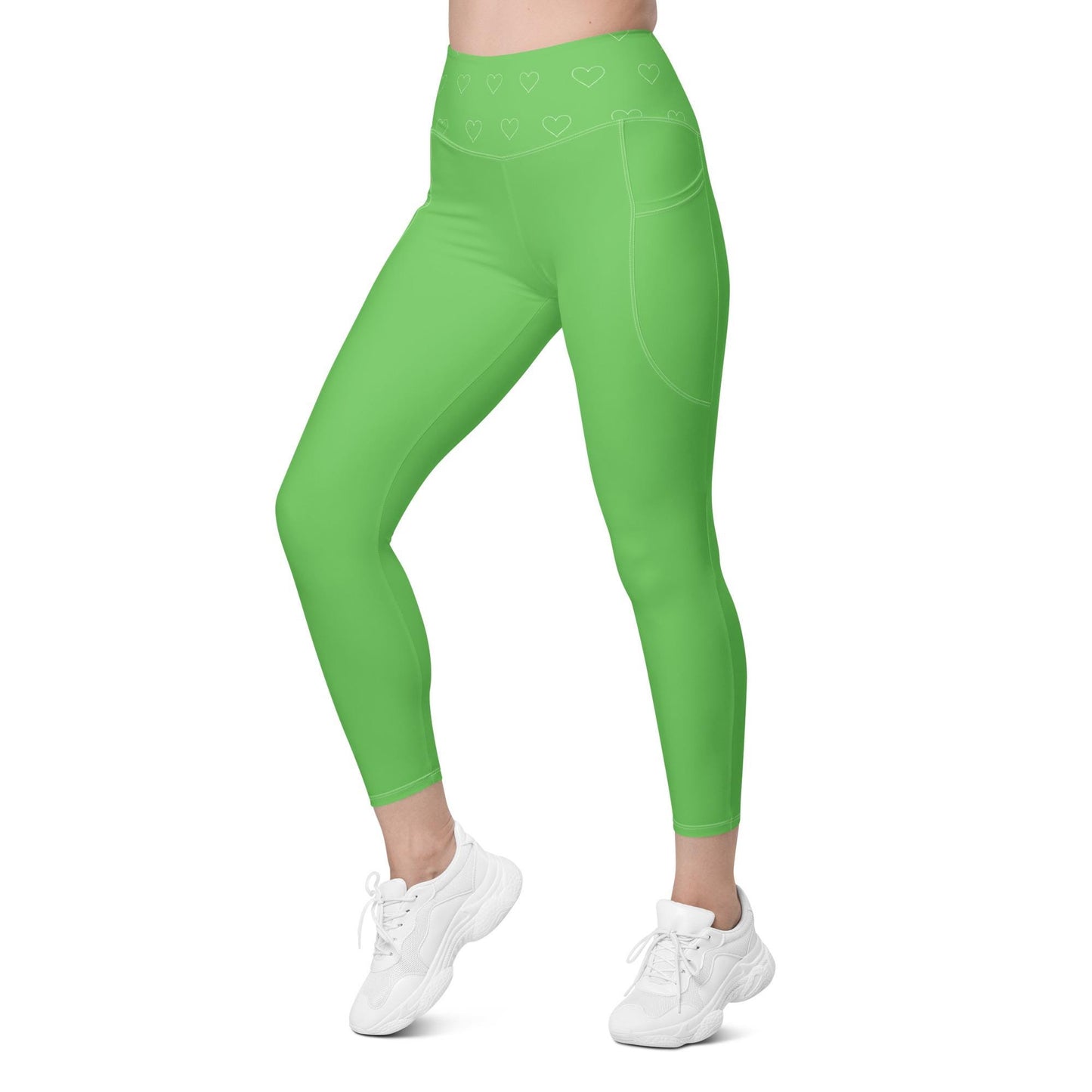 Green Leggings with pockets