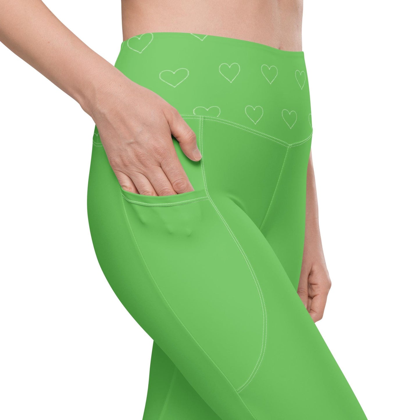 Green Leggings with pockets