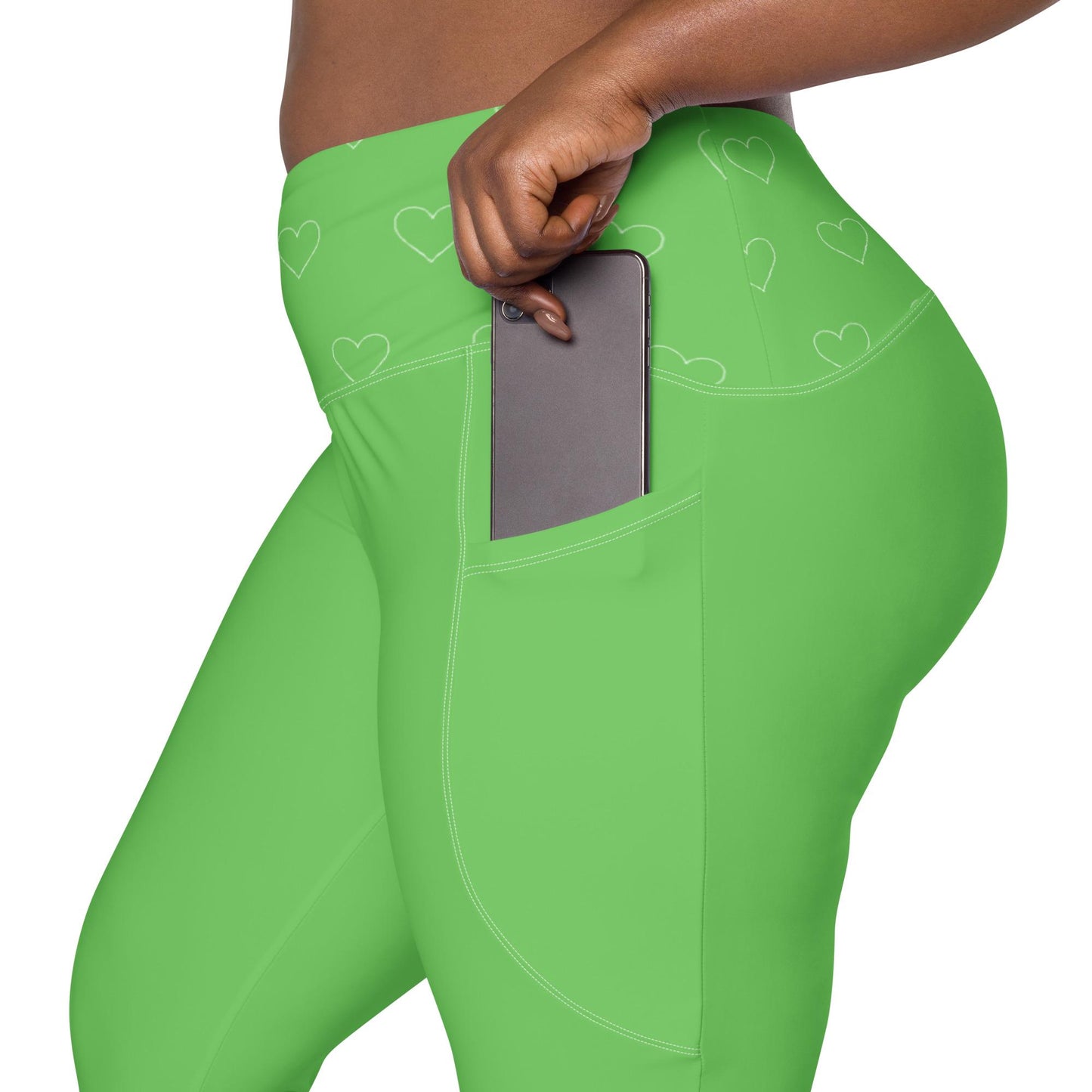 Green Leggings with pockets