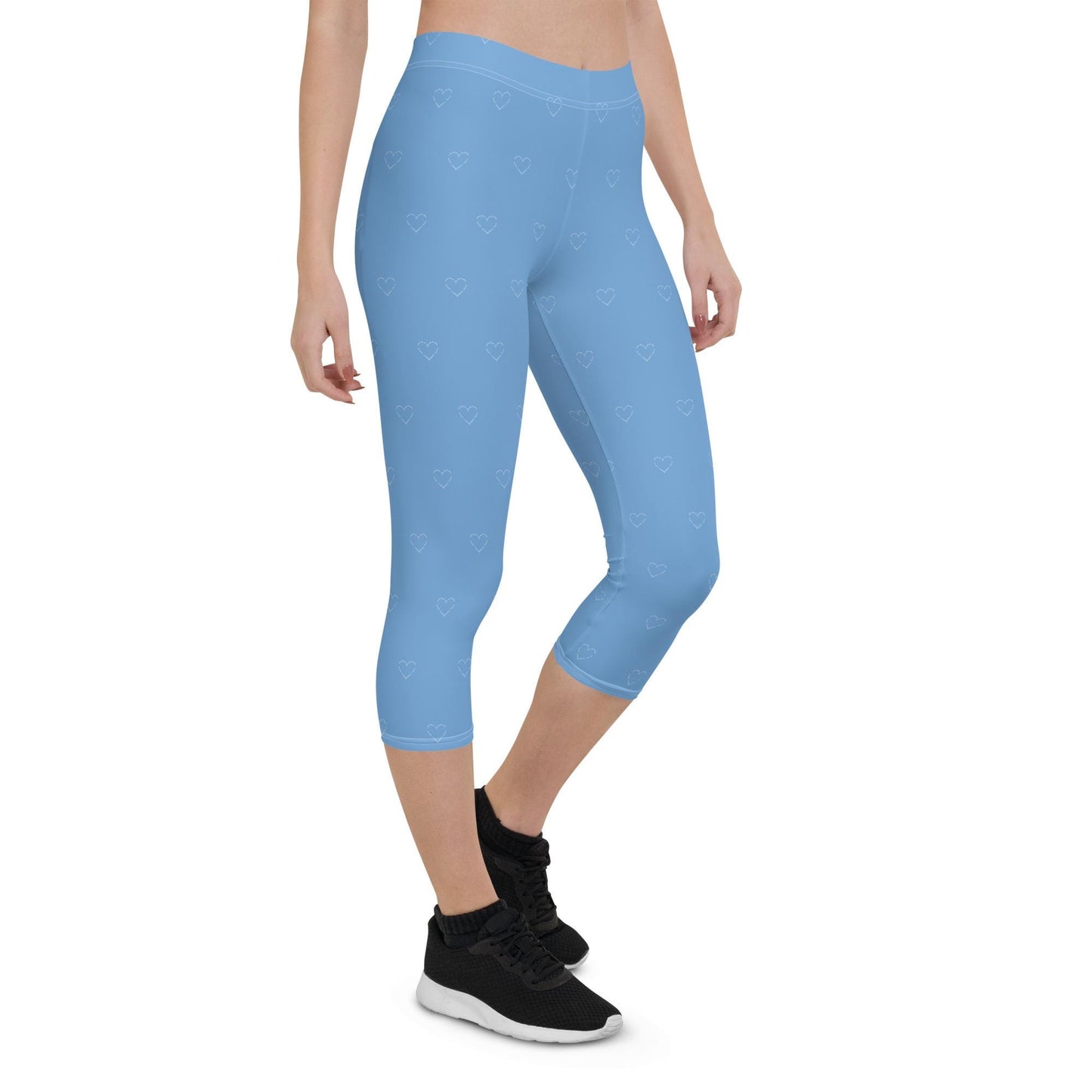 Blue Capri Leggings