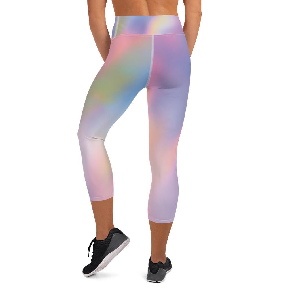 Yoga Capri Rainbow Leggings