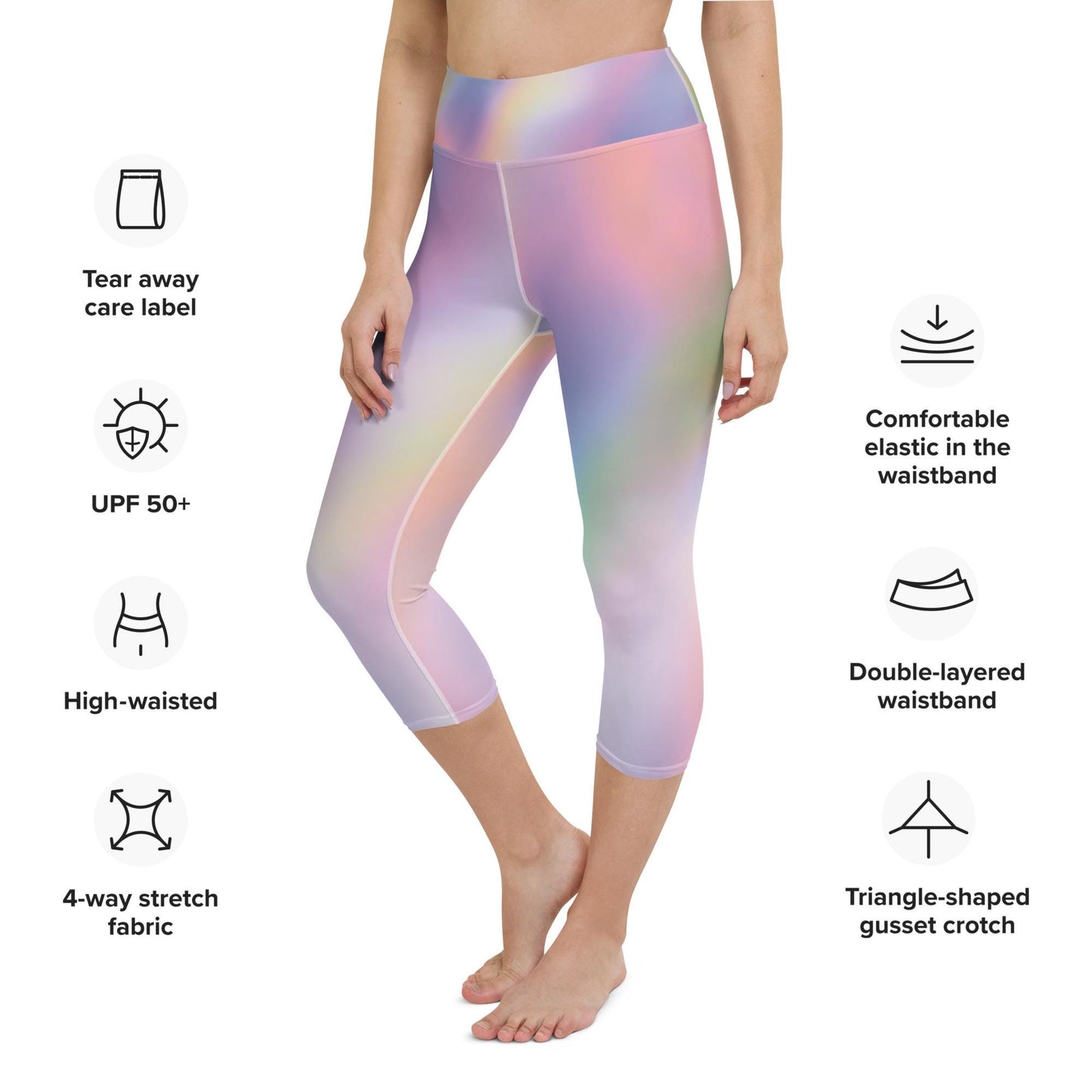 Yoga Capri Rainbow Leggings