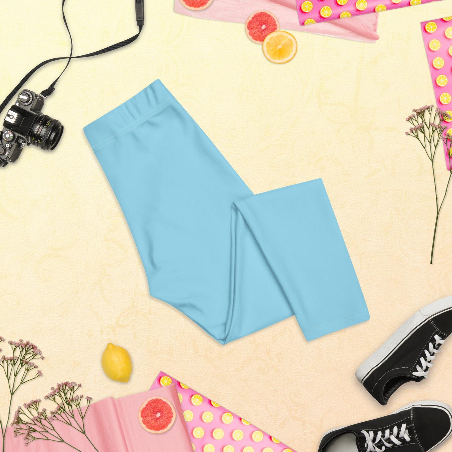 Powder Blue Capri Leggings