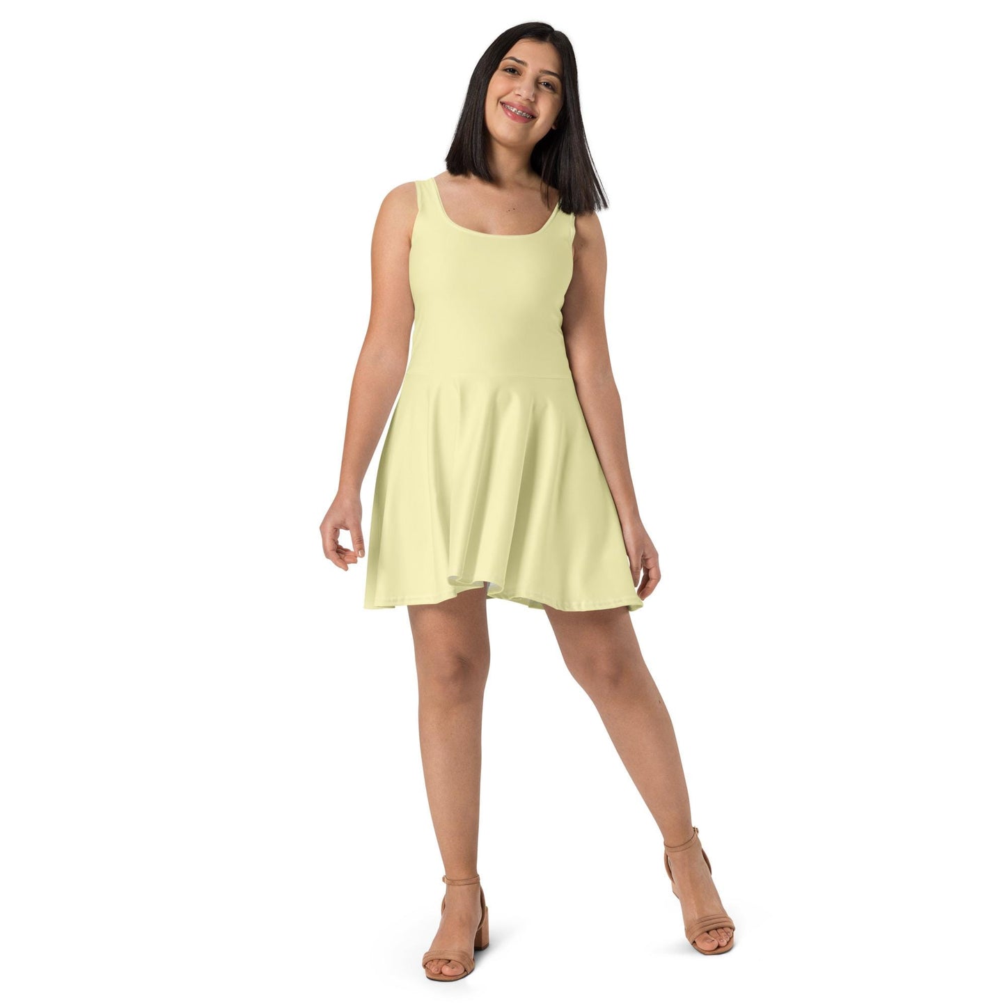 Yellow Skater Dresses