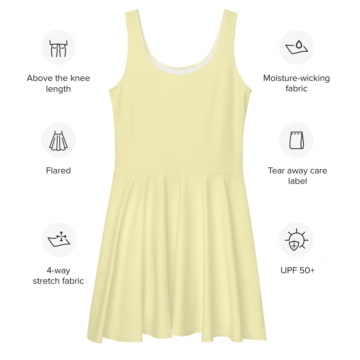 Yellow Skater Dresses