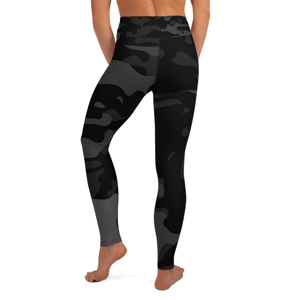 Black Camo Yoga Leggings