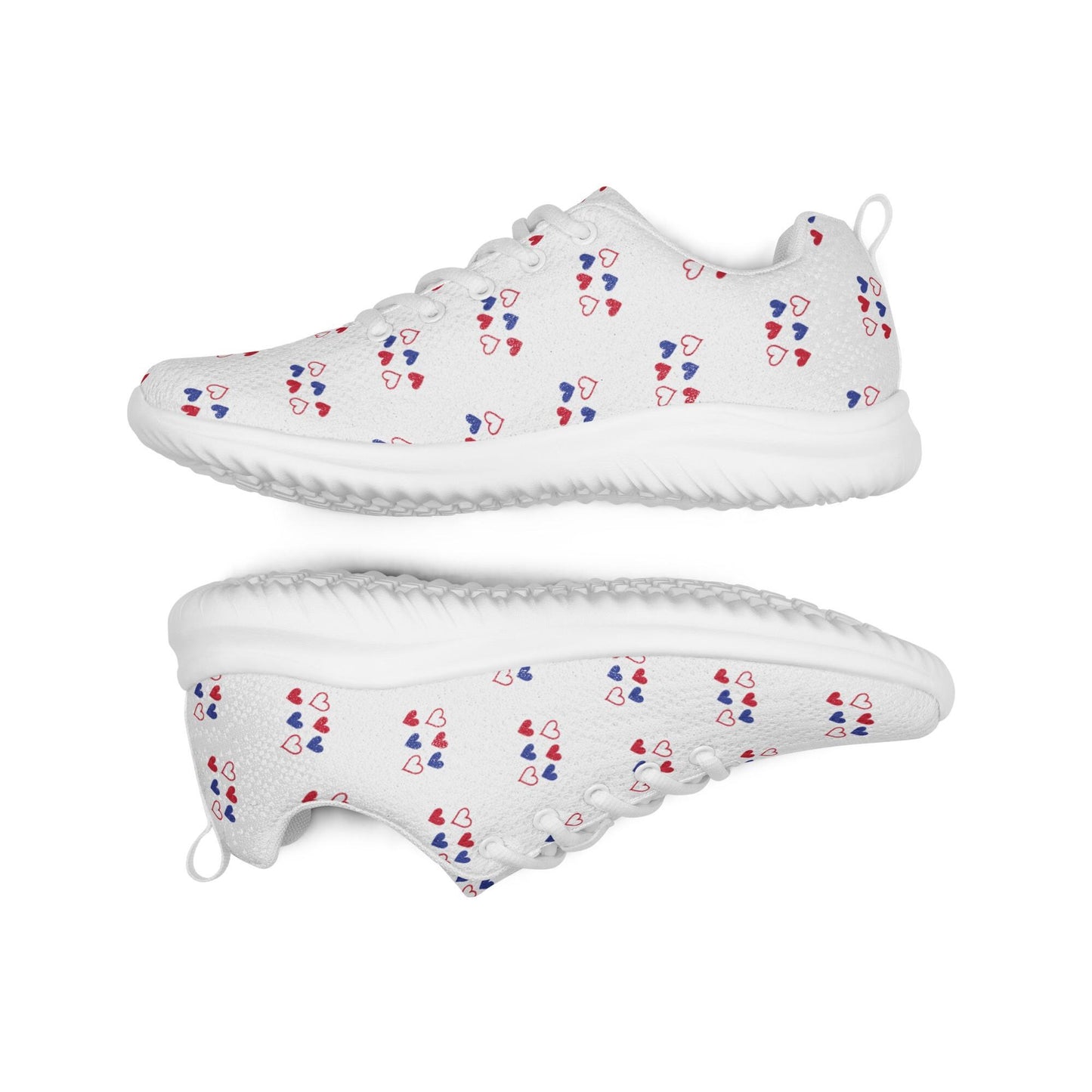 Womens white sneakers with hearts
