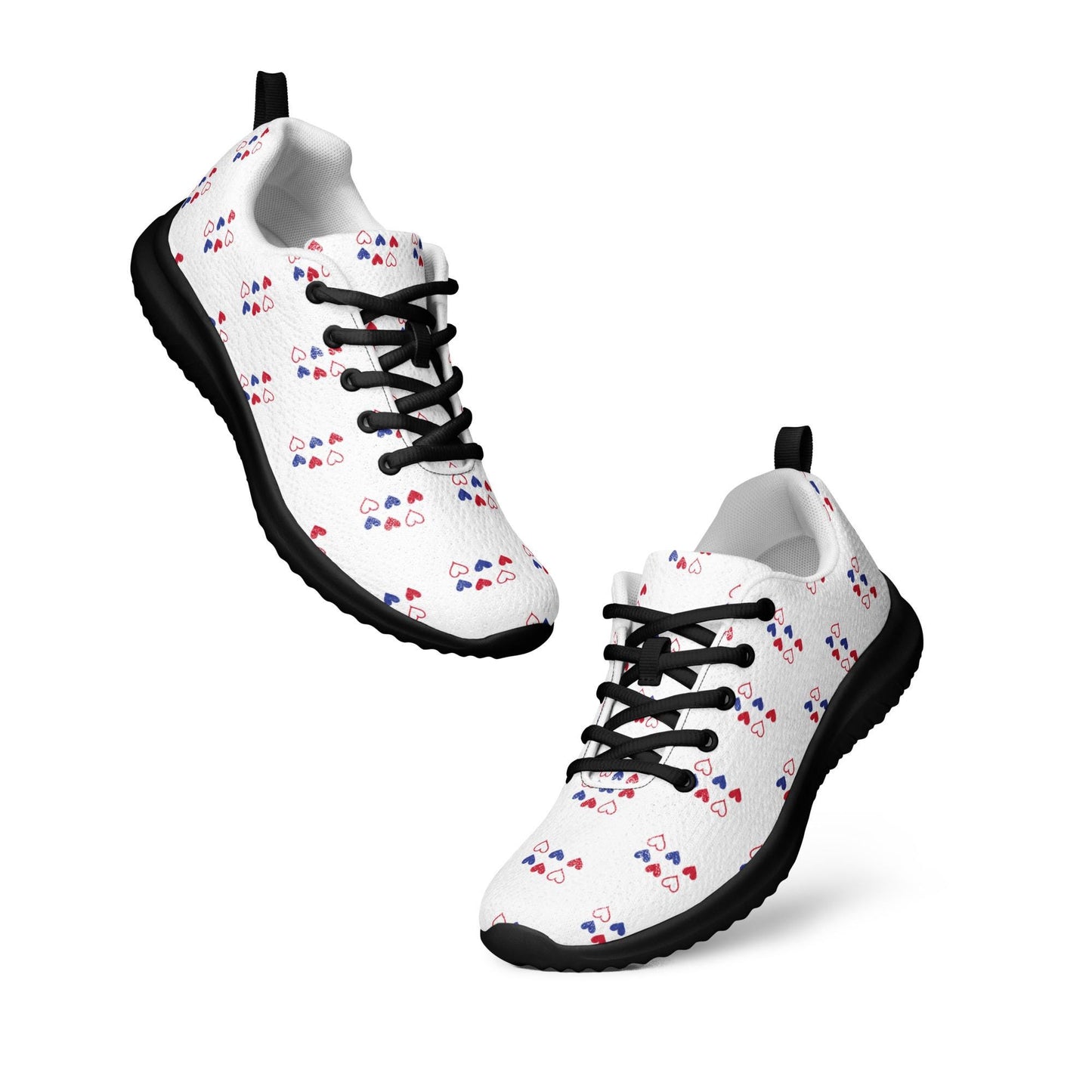 Womens white sneakers with hearts