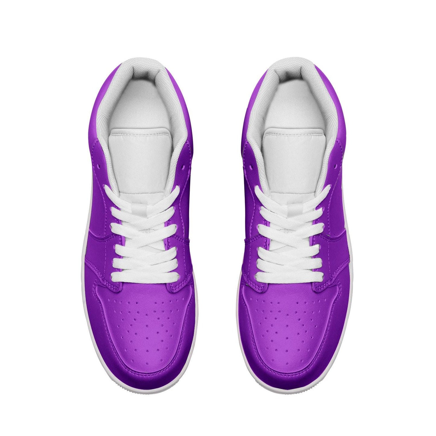 Purple Sneakers Unisex Low Top Leather Sneakers