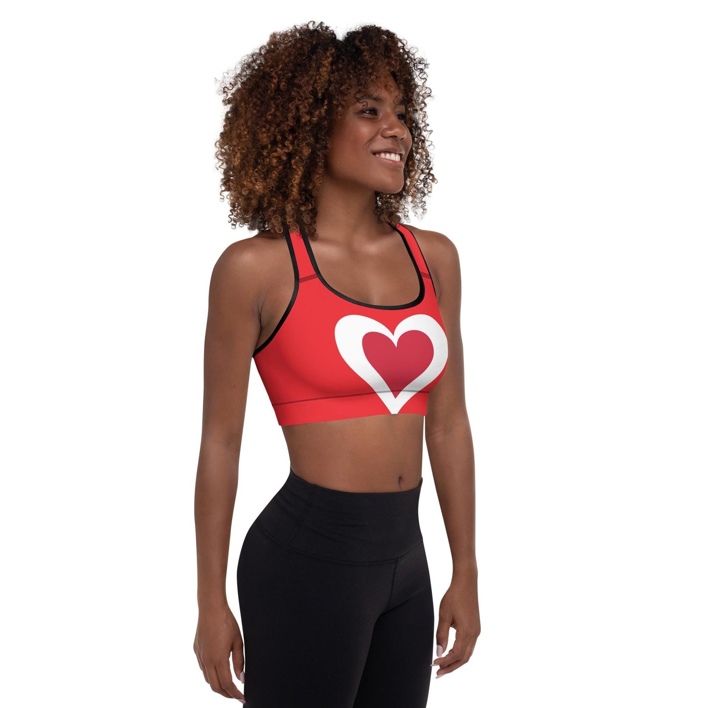 Padded Red Sports Bras