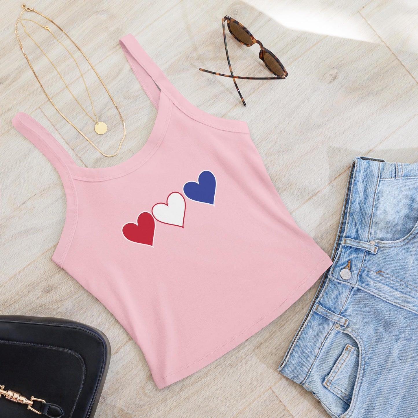 Womens micro-rib tank top
