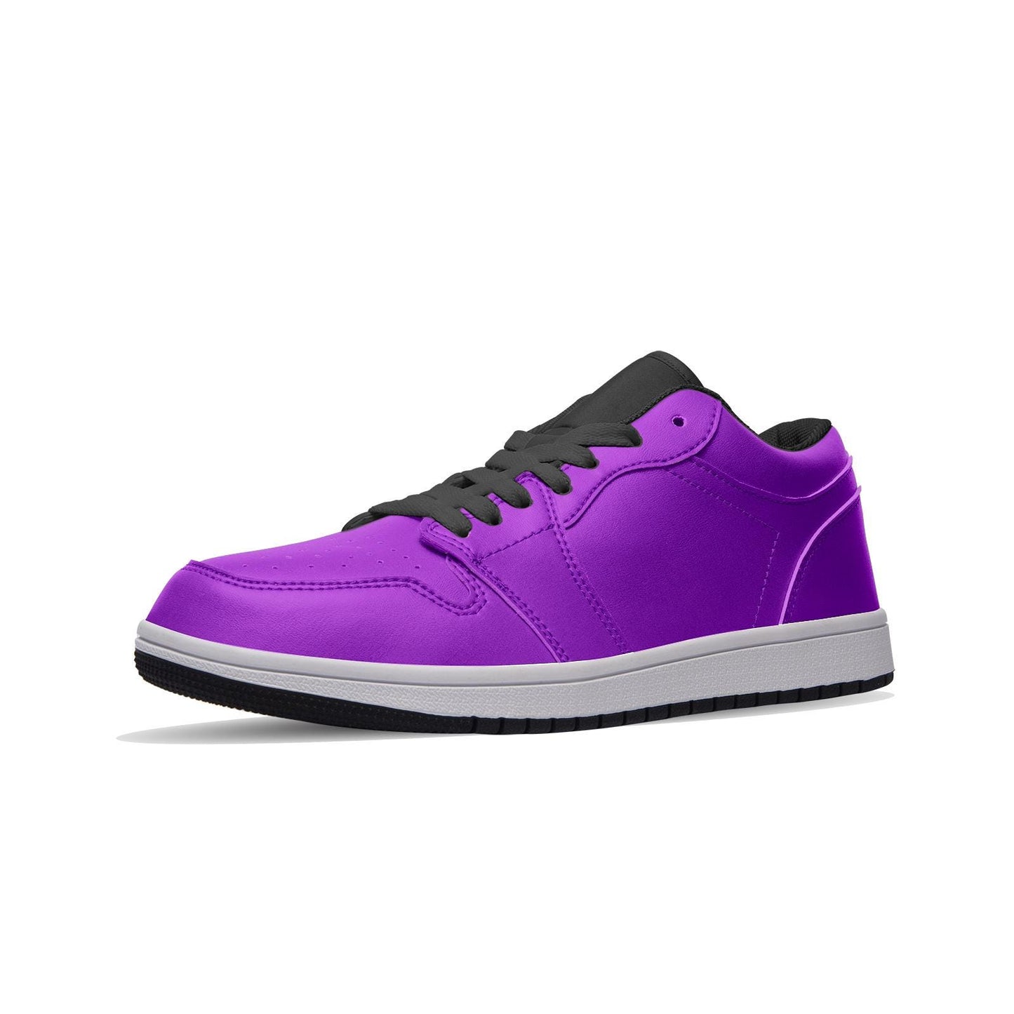 Purple Sneakers Unisex Low Top Leather Sneakers