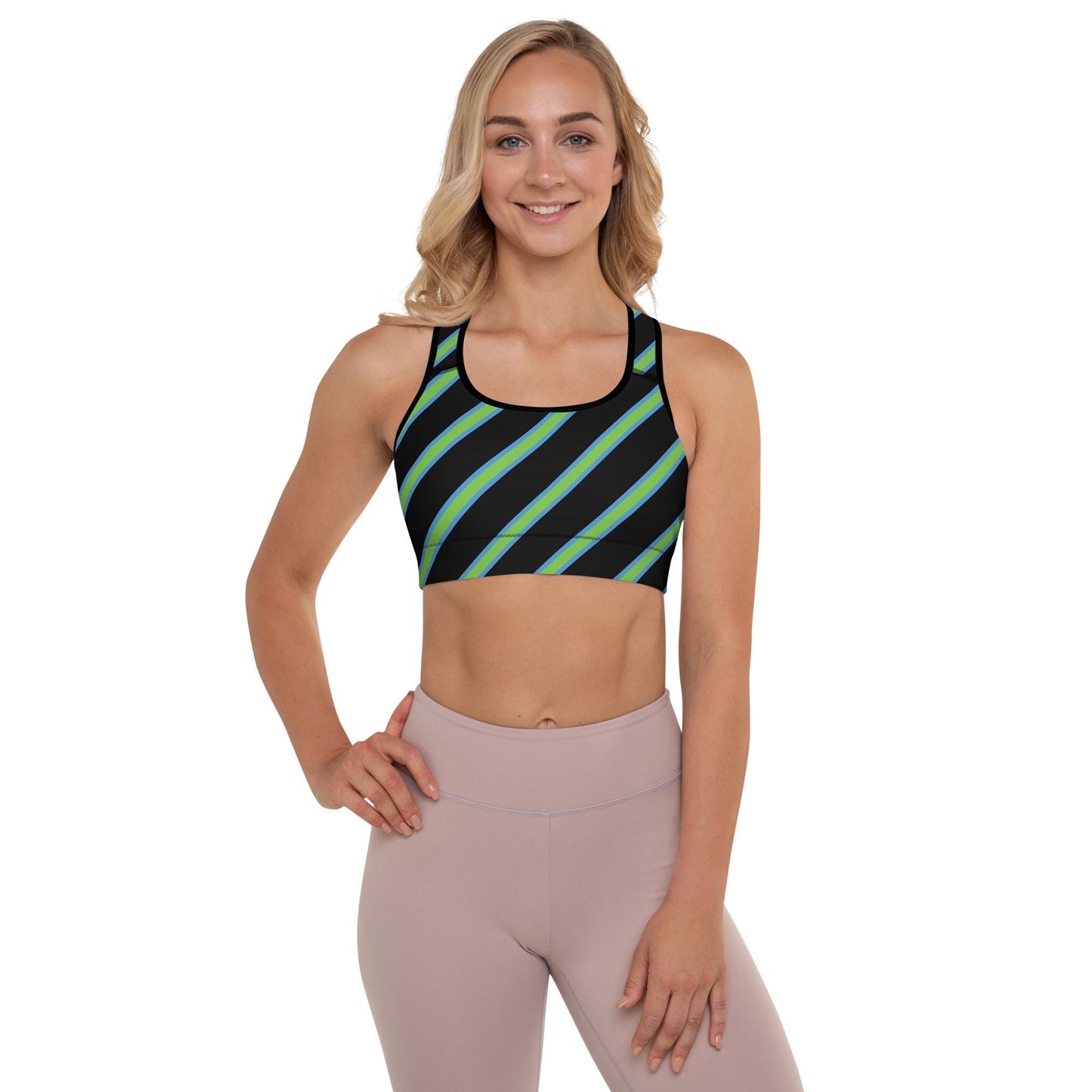 Padded Black Sports Bra