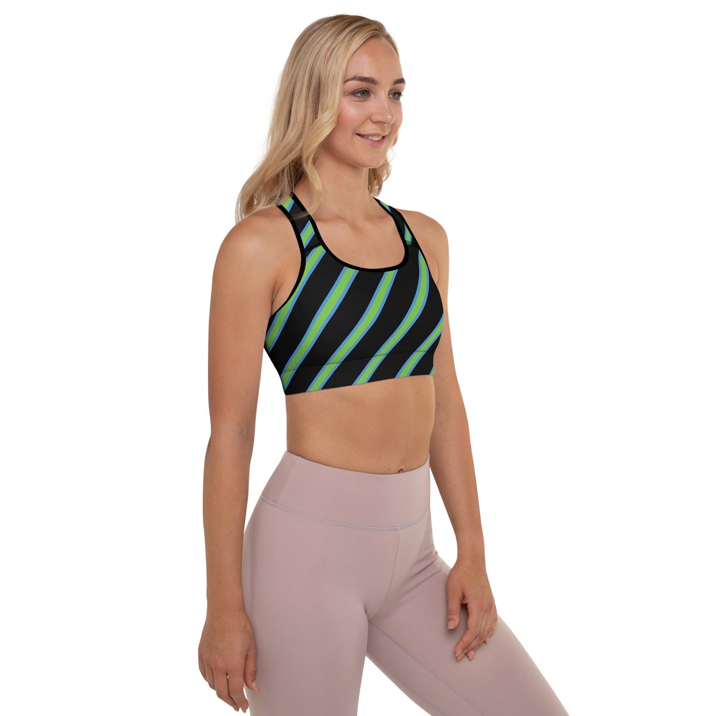 Padded Black Sports Bra