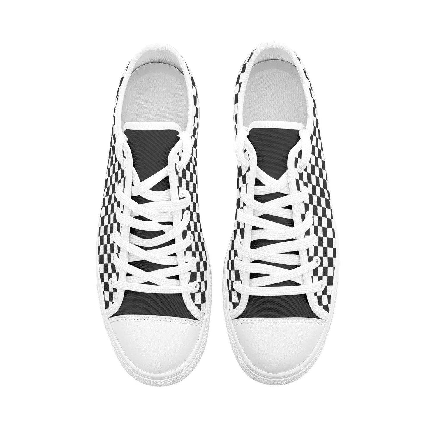 Black Sneakers Unisex Low Top Canvas Black Shoes