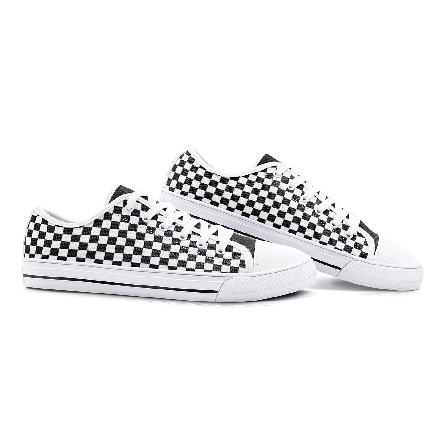 Black Sneakers Unisex Low Top Canvas Black Shoes