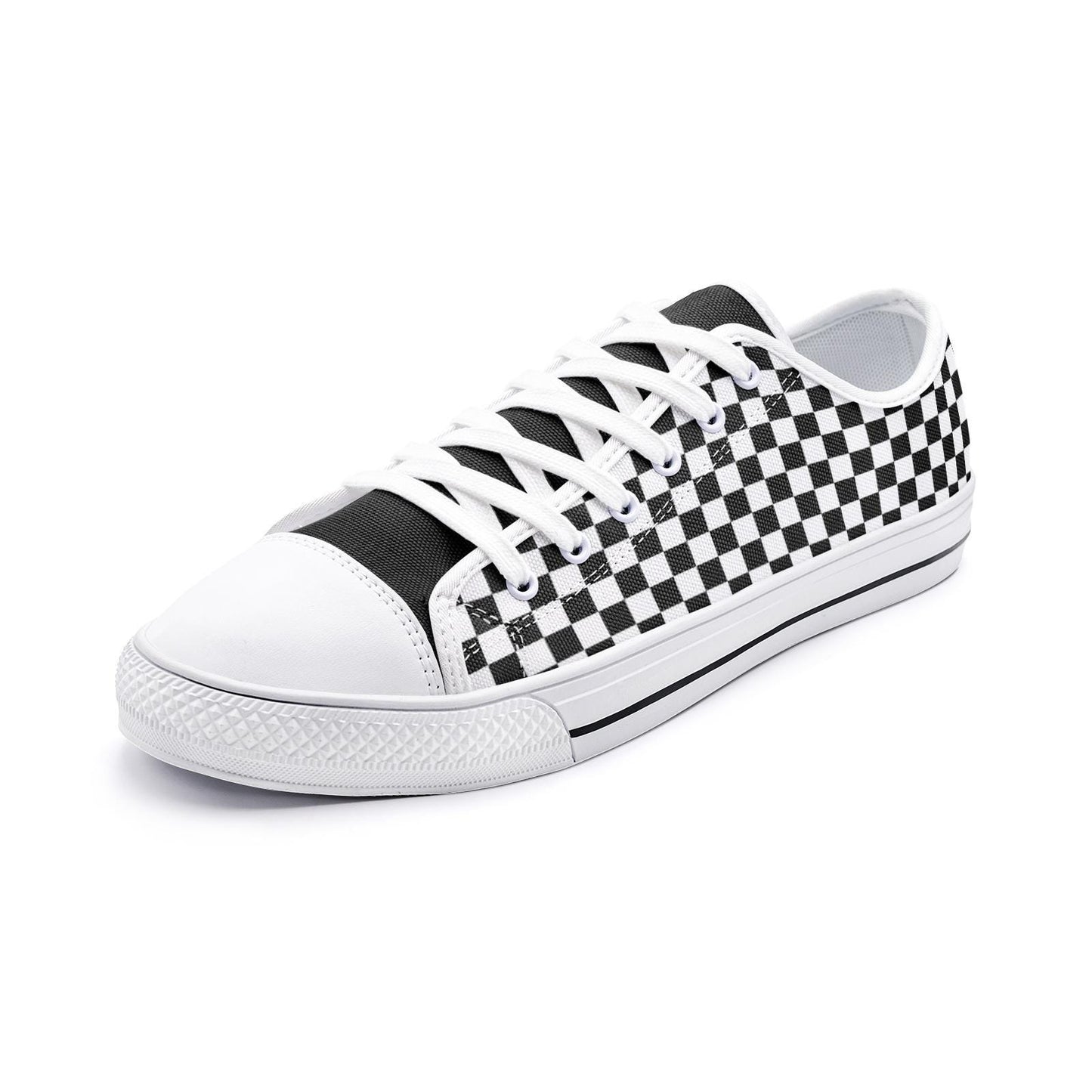 Black Sneakers Unisex Low Top Canvas Black Shoes