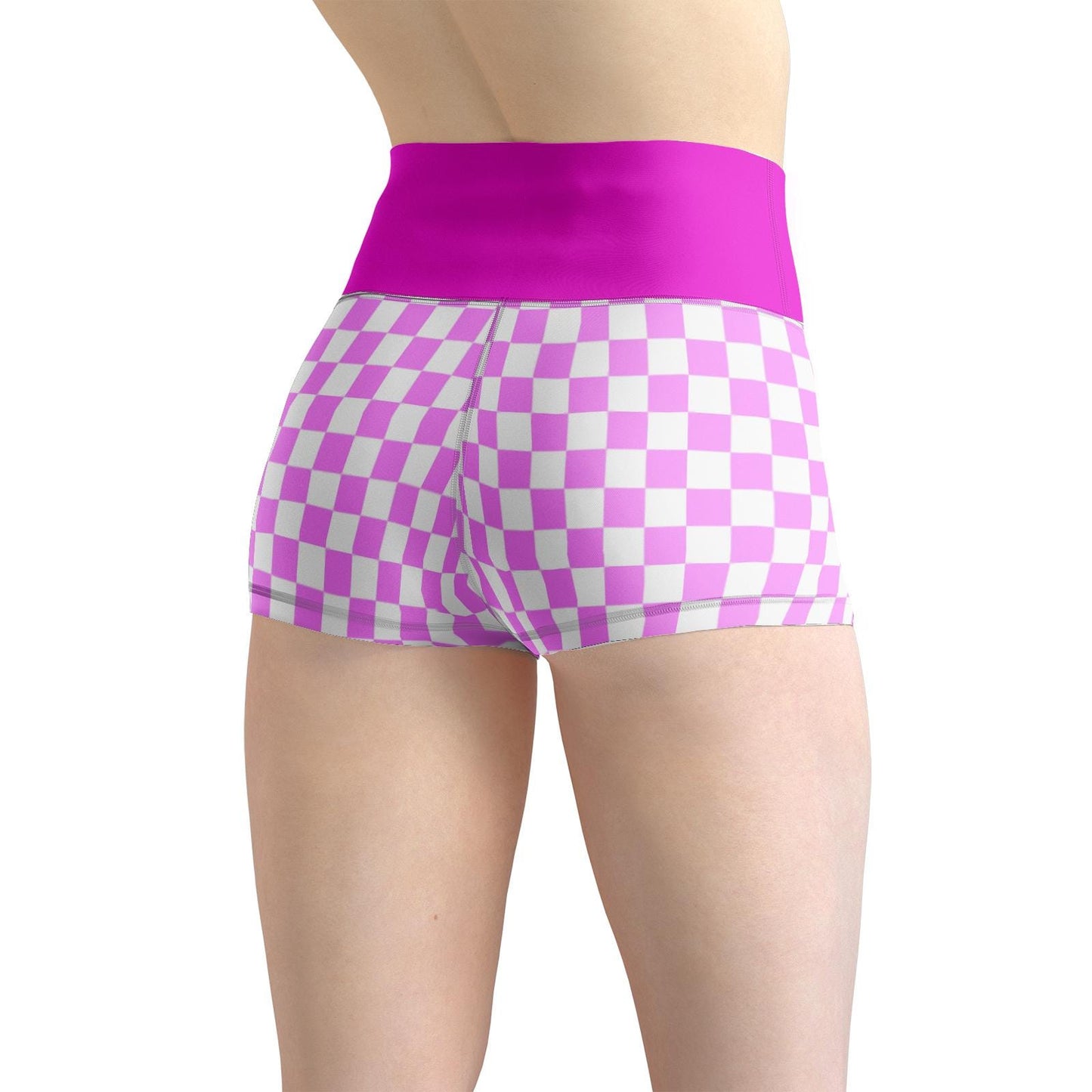 Women's Pink Yoga Shorts