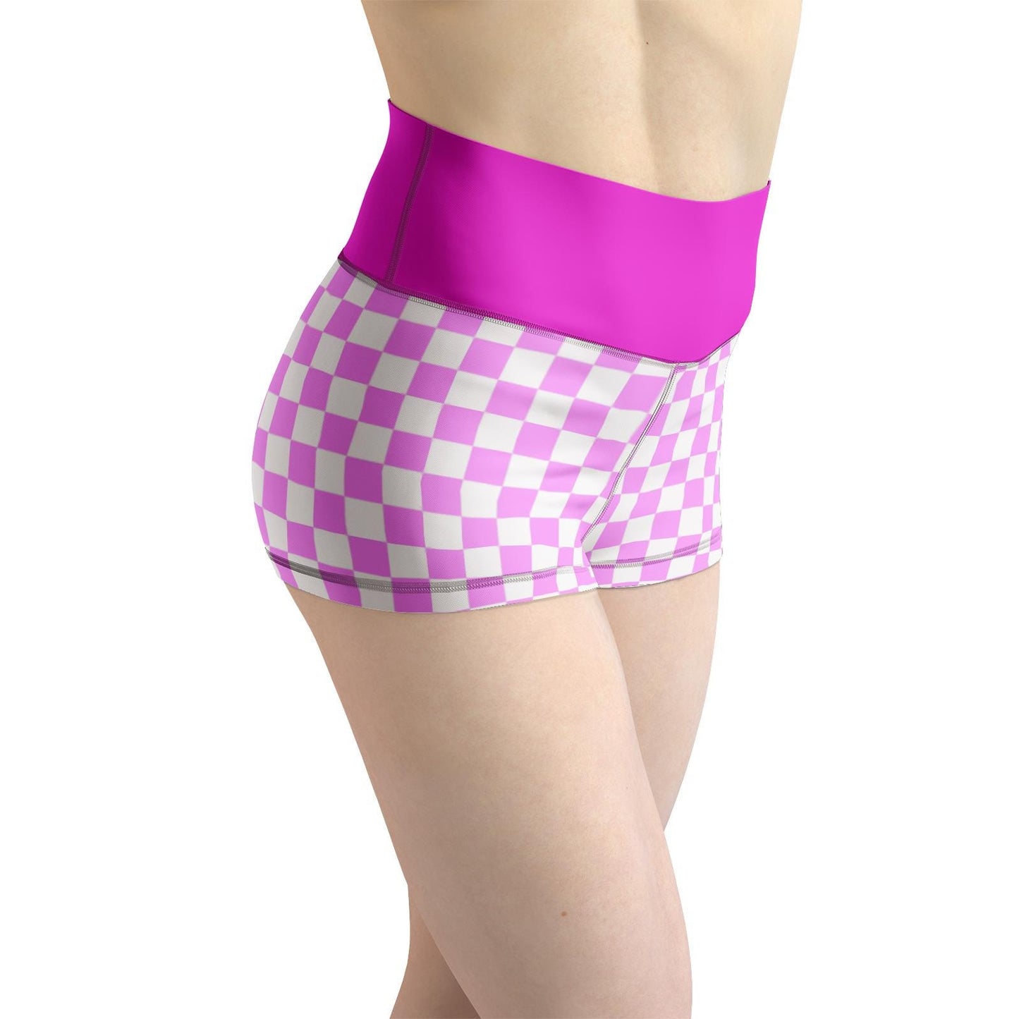 Women's Pink Yoga Shorts