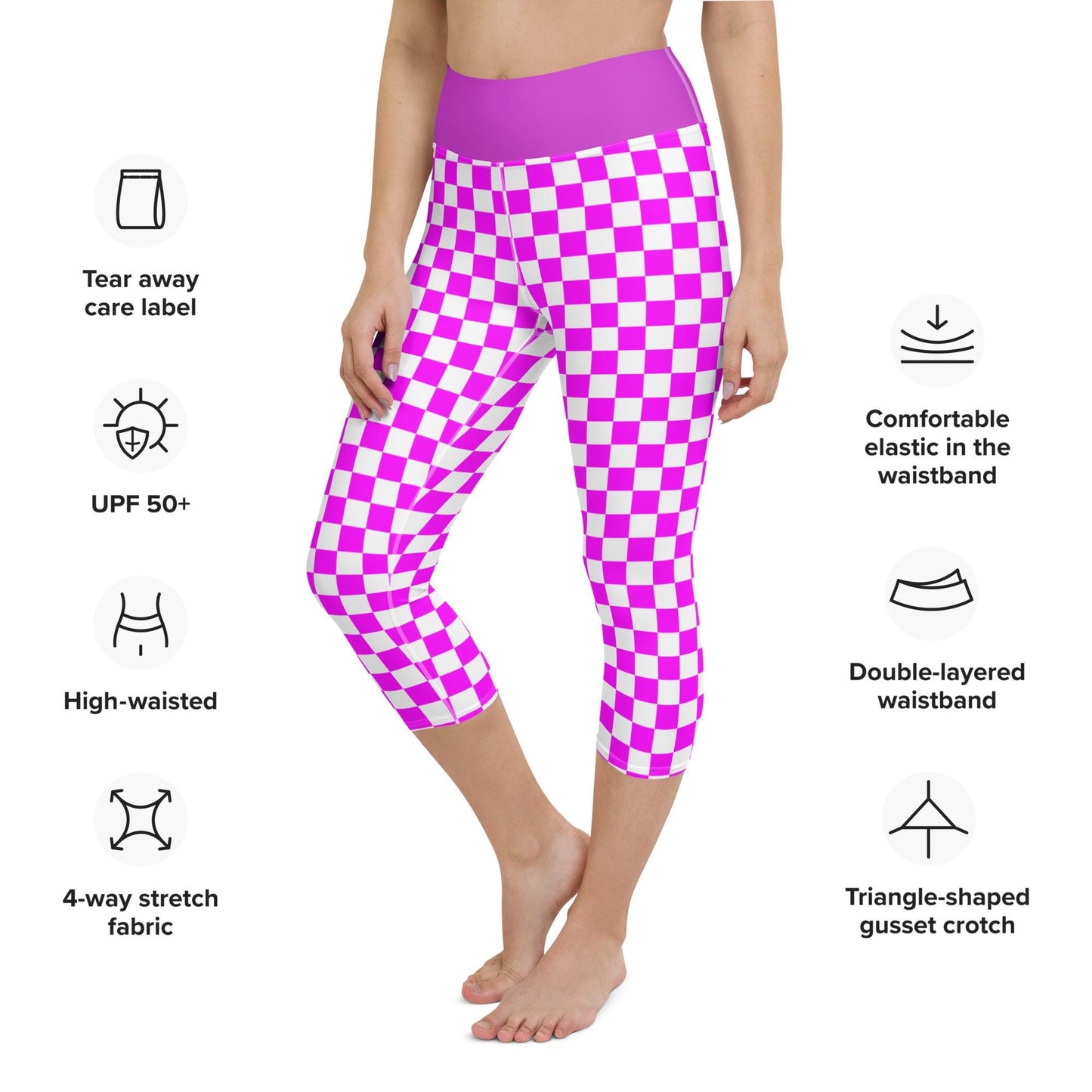 Purple Yoga Capri Leggings