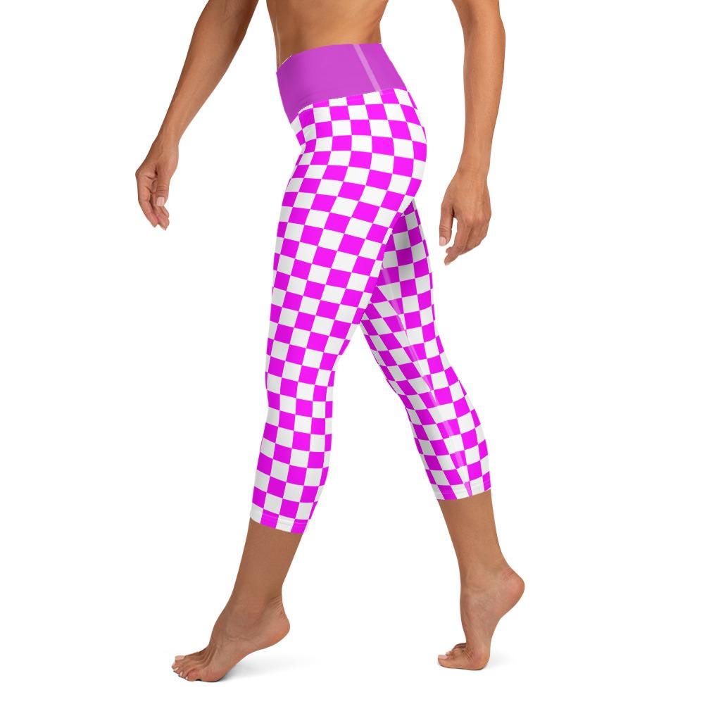 Purple Yoga Capri Leggings