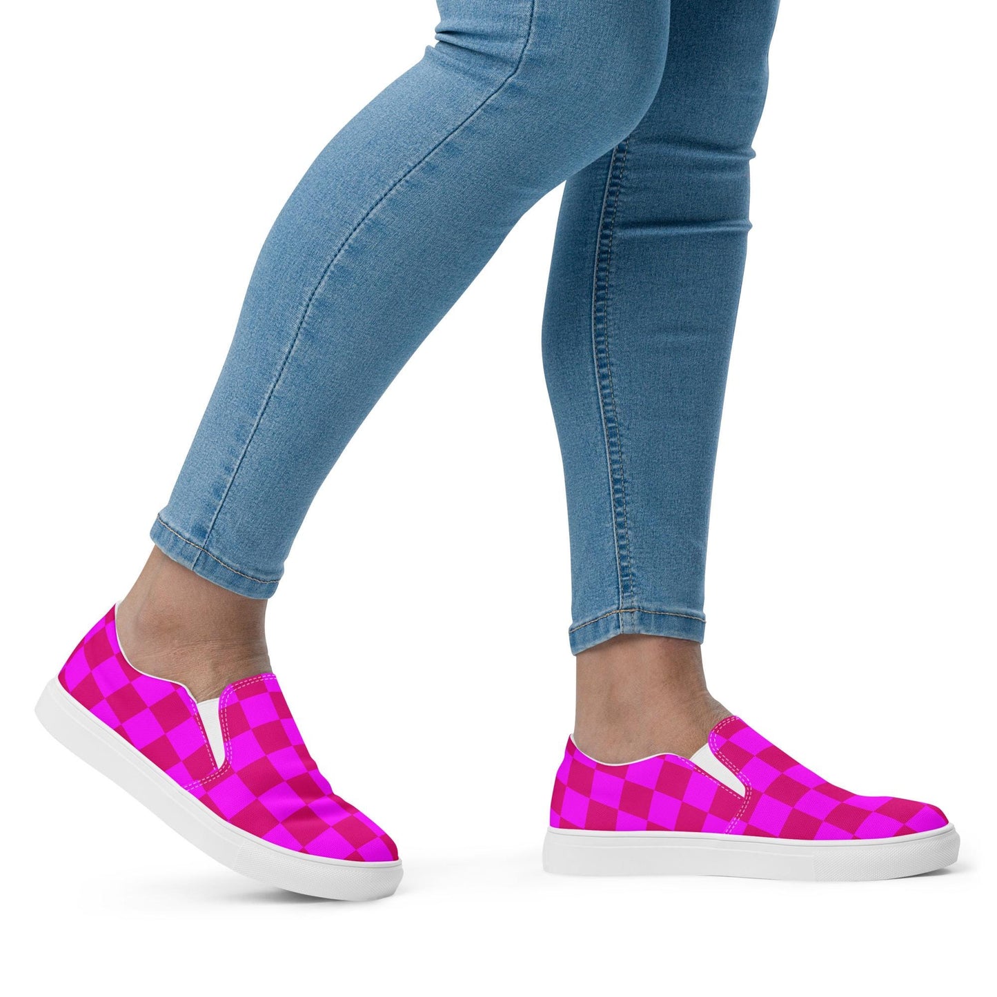 Pink Shoes Womens slip-on canvas shoes