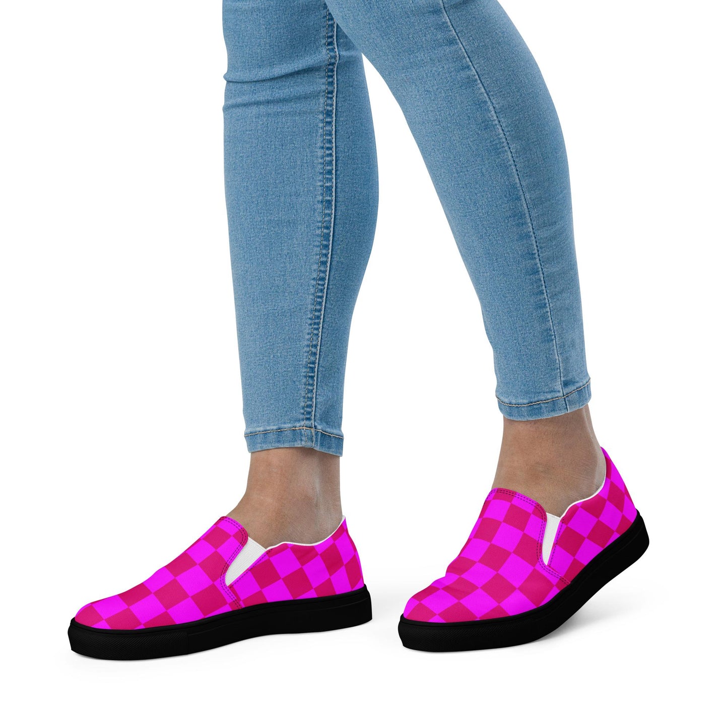 Pink Shoes Womens slip-on canvas shoes