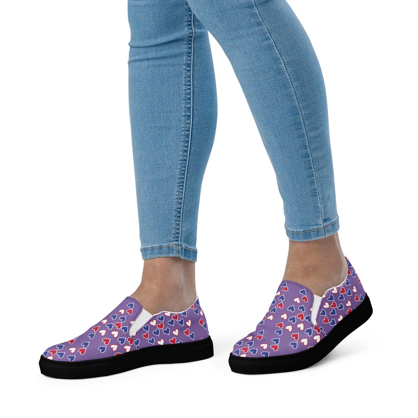 Womens slip-on canvas shoes