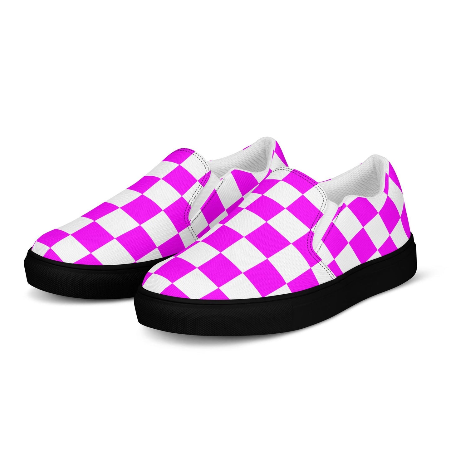 Womens slip-on canvas purple shoes