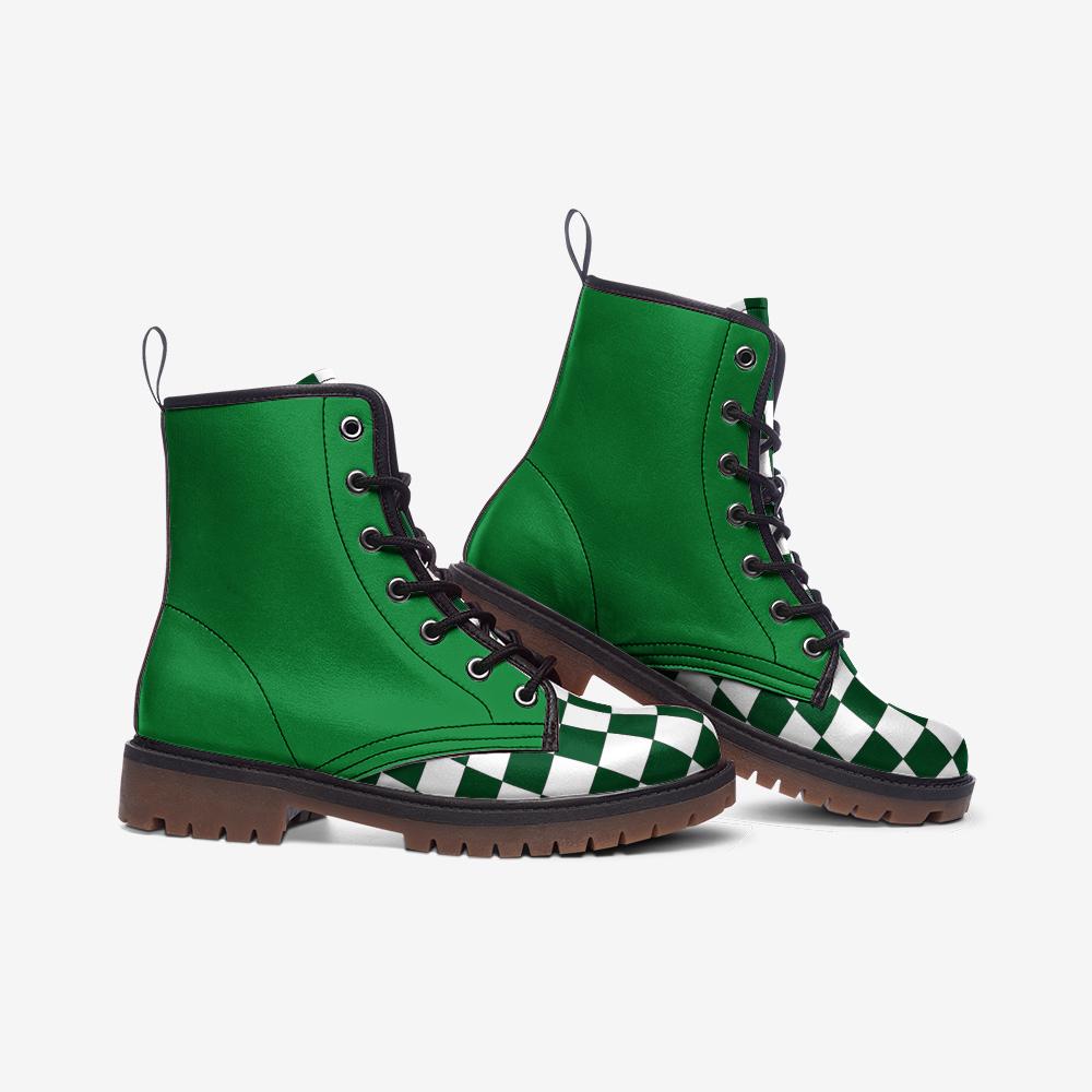 Soft Green Boots Casual Leather Lightweight boots MT
