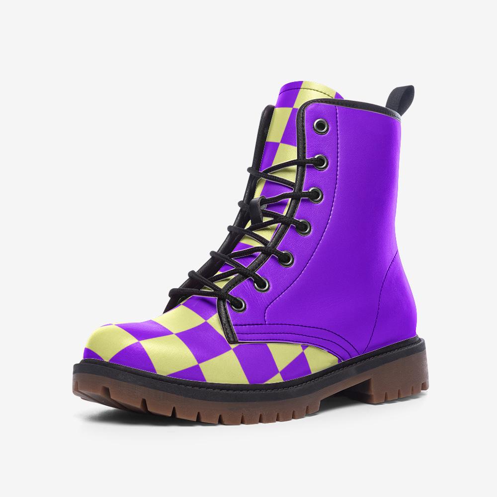 Purple Boots Casual Leather Lightweight boots MT