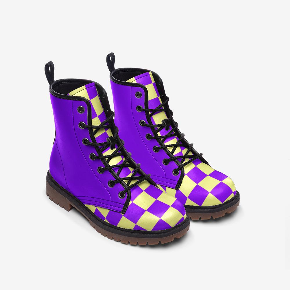 Purple Boots Casual Leather Lightweight boots MT