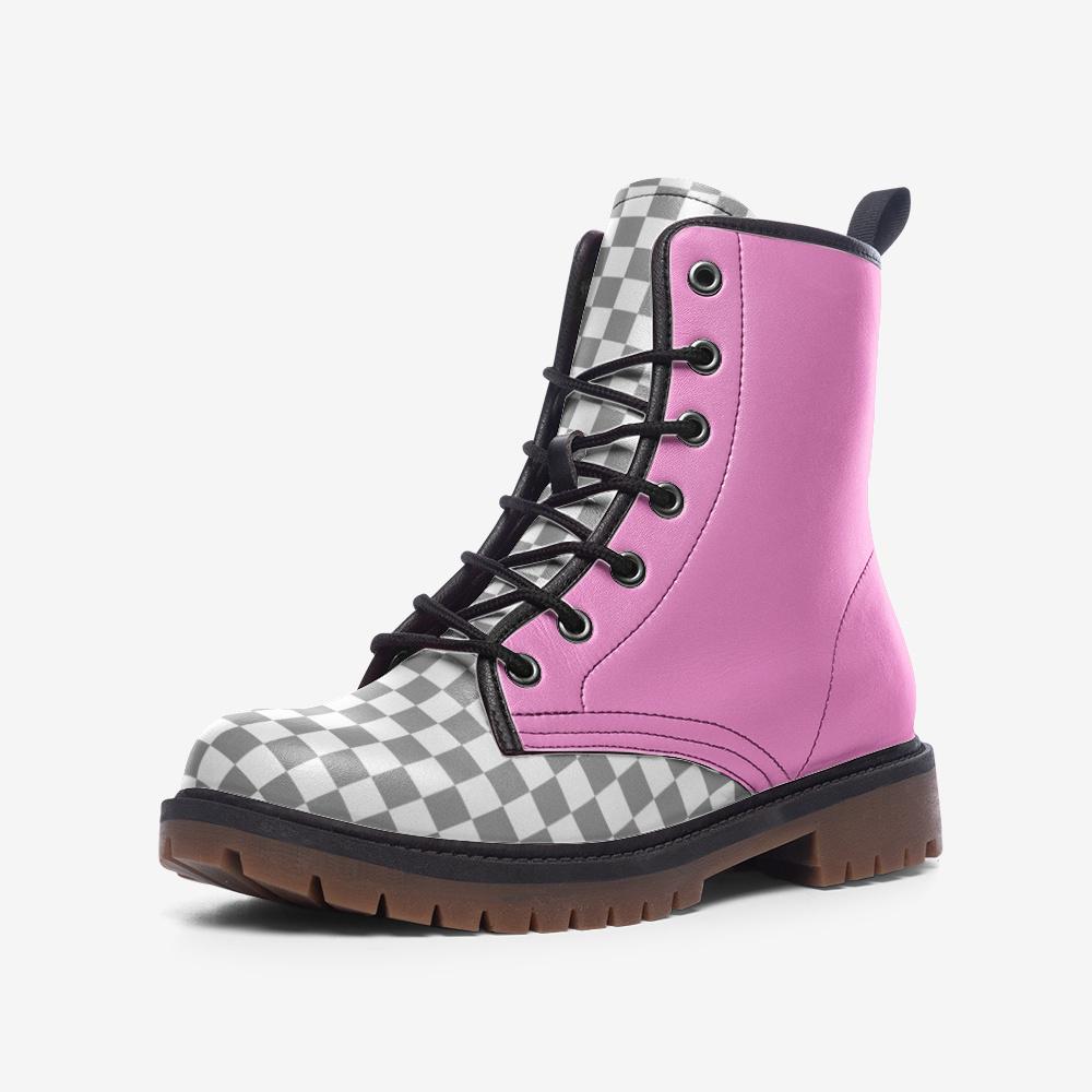 Pink Boots Casual Leather Lightweight boots MT