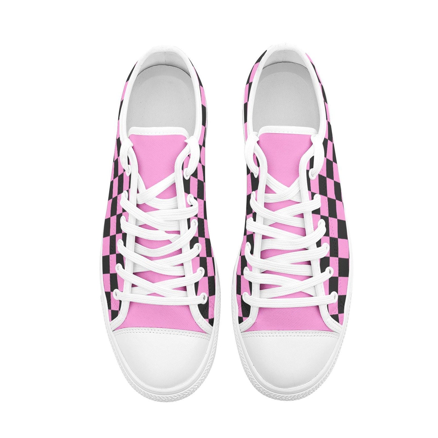 Pink Sneakers Unisex Low Top Canvas Shoes