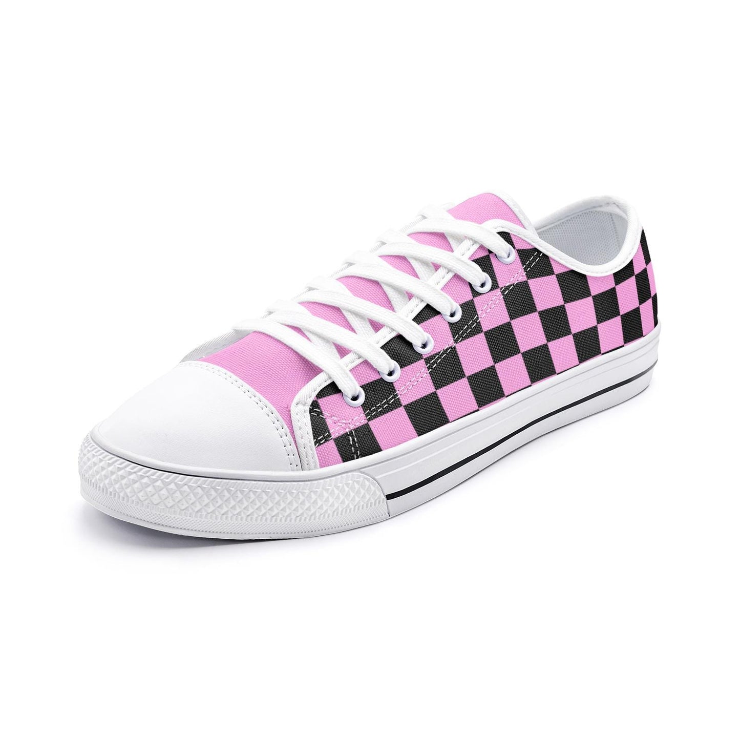 Pink Sneakers Unisex Low Top Canvas Shoes