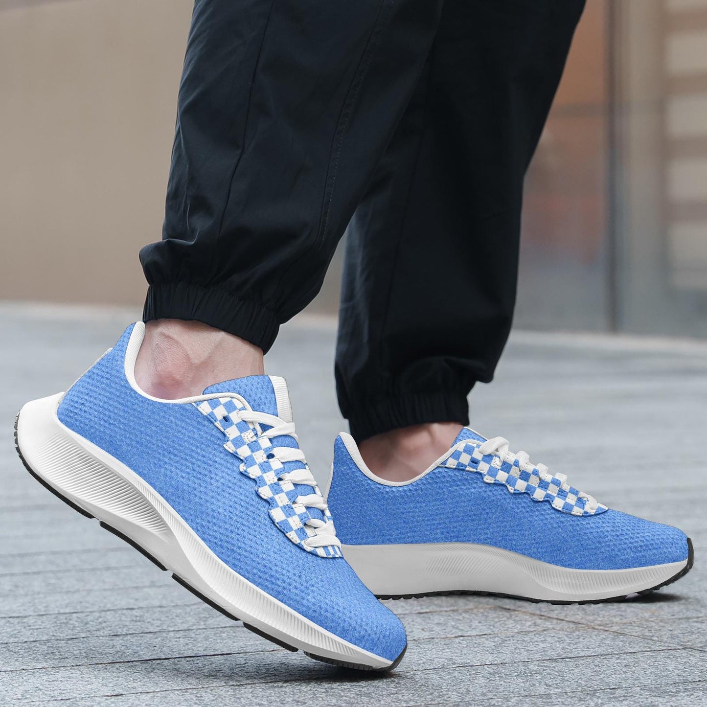 Blue Sneakers Unisex Mesh Tech Performance Running Shoes