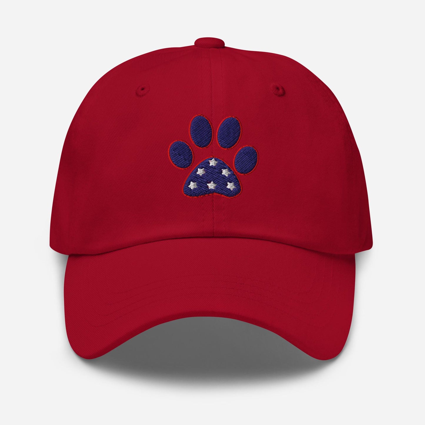 Patriotic Paw Print Hat: Camo Dad Hat