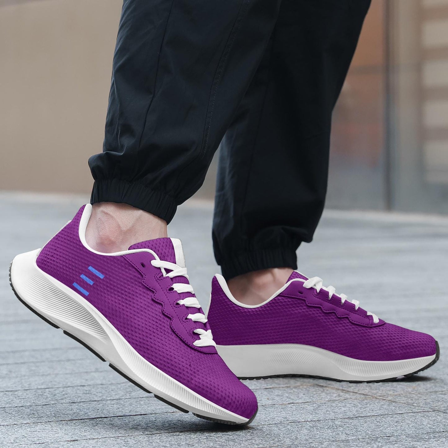 Purple Sneakers Unisex Mesh Tech Performance Running Shoes