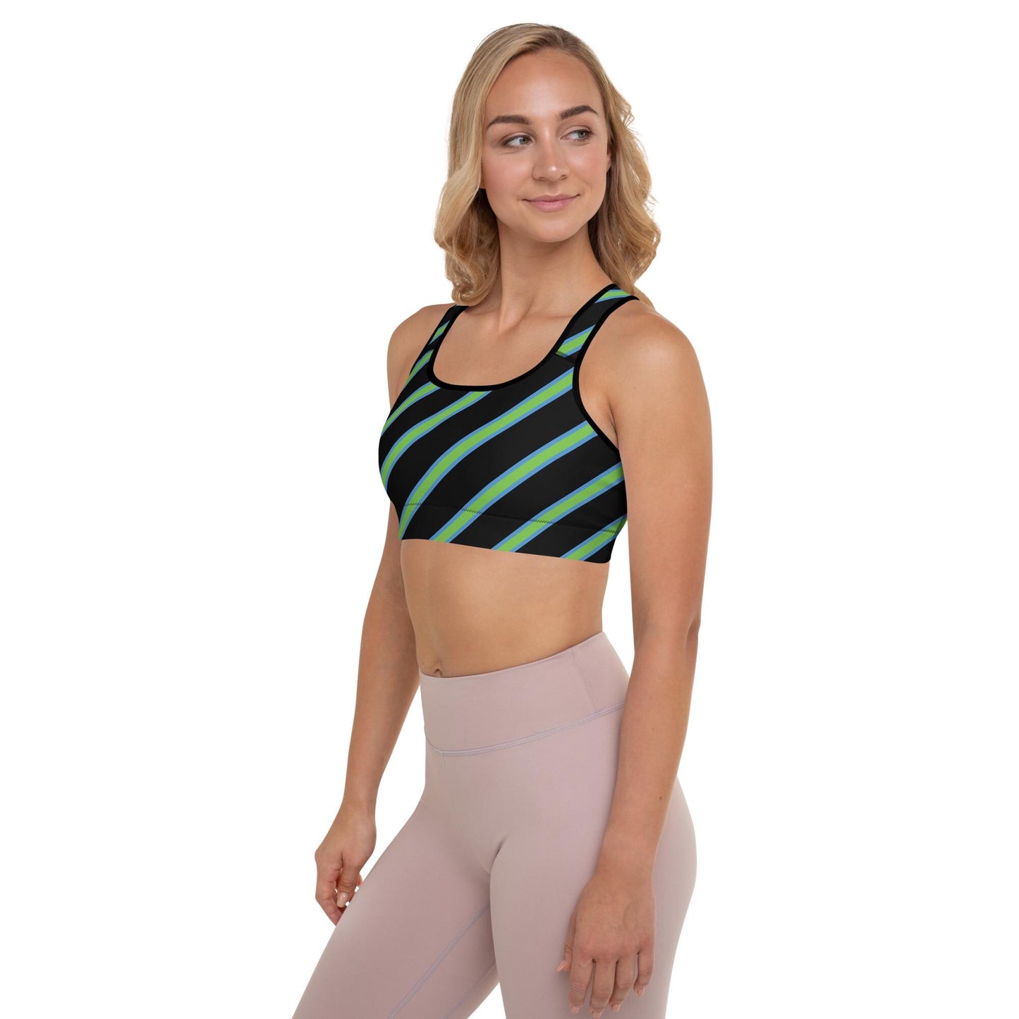 Padded Black Sports Bra