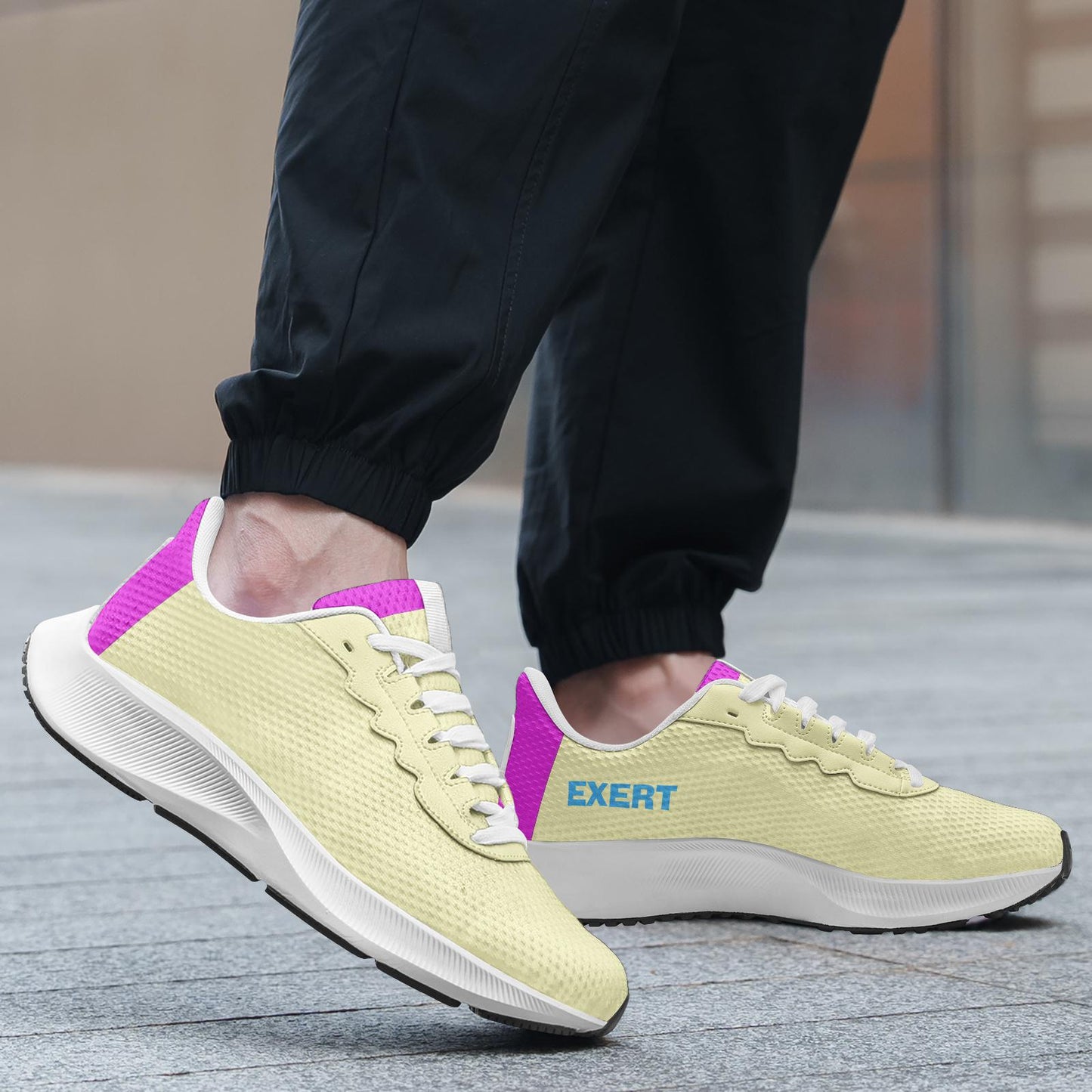 Yellow Sneakers Unisex Mesh Tech Performance Running Shoes