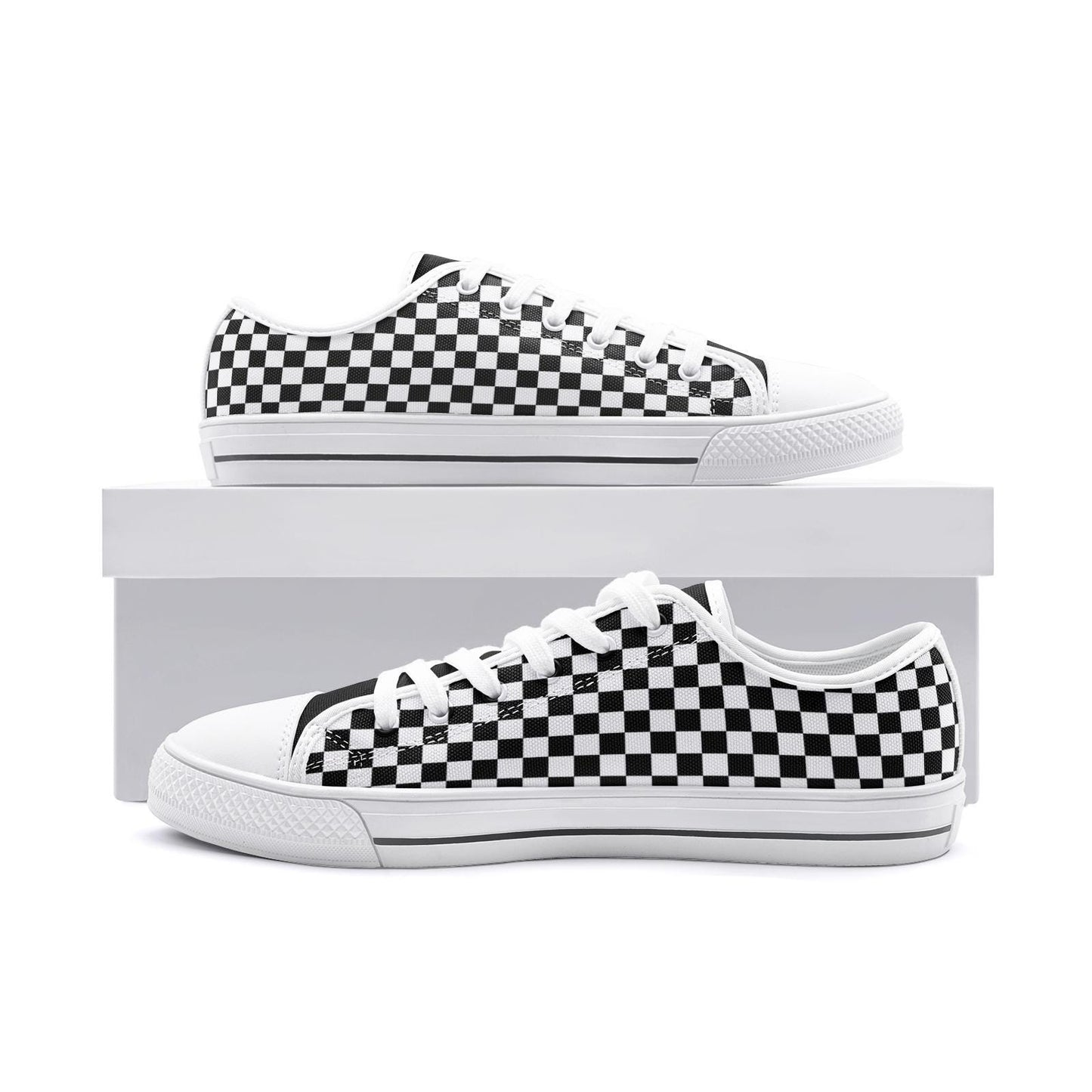 Black Sneakers Unisex Low Top Canvas Black Shoes
