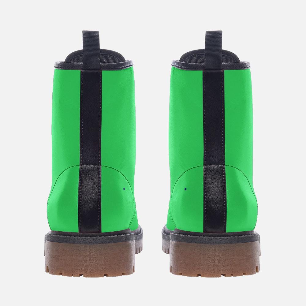 Casual Leather Lightweight Green boots MT
